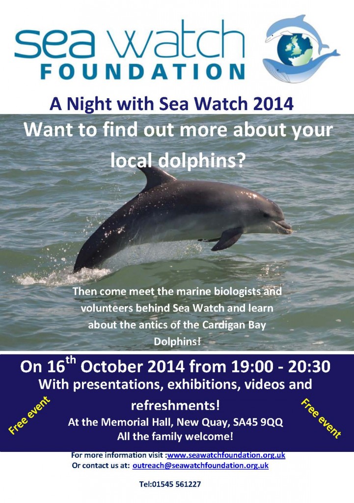 A night with sea watch 2014 flyer white