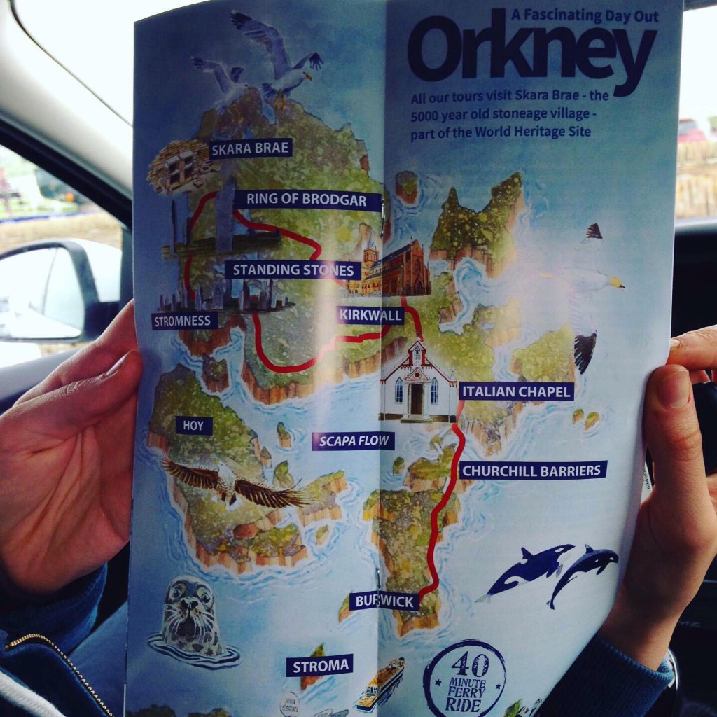 Map of Orkney. 